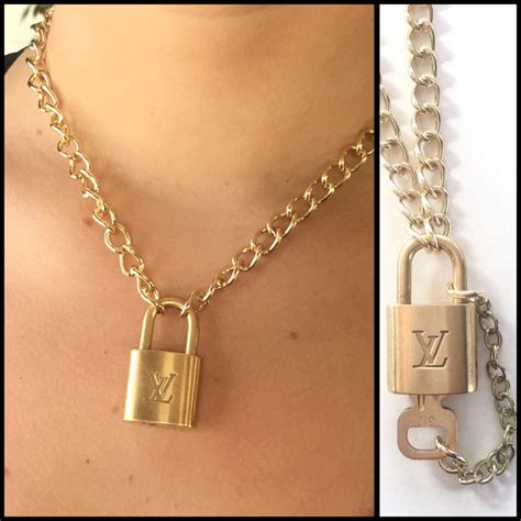 louis vuitton v necklace replica|louis vuitton lockit necklace.